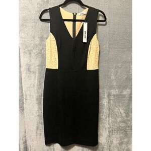 DKNYC Black Lace NWT Sheath Dress Sleeveless Career Party Cocktail Size‎ 6